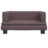 Canapé pour enfants marron 60x40x30 cm similicuir 529736529736