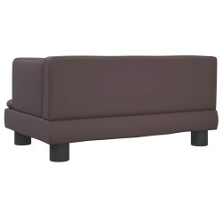 Canapé pour enfants marron 60x40x30 cm similicuir 529736529736