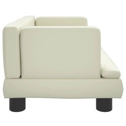 Canapé pour enfants crème 60x40x30 cm similicuir 529737529737