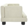 Canapé pour enfants crème 60x40x30 cm velours 529738529738