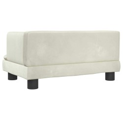 Canapé pour enfants crème 60x40x30 cm velours 529738529738