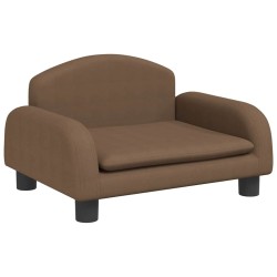 Canapé pour enfants marron 50x40x30 cm tissu 529742529742