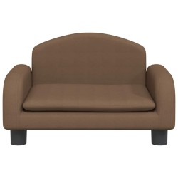 Canapé pour enfants marron 50x40x30 cm tissu 529742529742