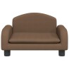 Canapé pour enfants marron 50x40x30 cm tissu 529742529742
