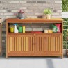 Table console de jardin 110x35x75 cm bois massif d'acacia 529747529747