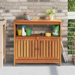 Table console de jardin 80x35x75 cm bois massif d'acacia 529748529748