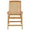 Chaises de jardin inclinables lot de 2 et coussins teck massif 529755529755