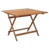 Table pliable de jardin 90x90x75 cm bois d'acacia solide 529759529759
