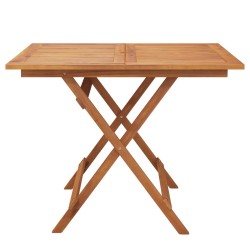 Table pliable de jardin 90x90x75 cm bois d'acacia solide 529759529759