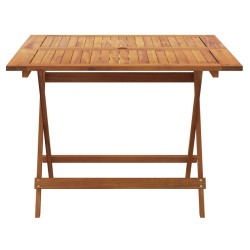 Table pliable de jardin 90x90x75 cm bois d'acacia solide 529759529759