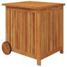 Boîte de rangement de jardin avec roues 60x50x58 cm Bois acacia  529760529760