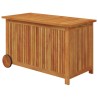Boîte de rangement de jardin avec roues 90x50x58 cm Bois acacia 529764529764