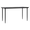 Ensemble à manger de jardin 7 pcs noir textilène et acier 529776529776