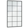 Miroirs muraux 6 pcs noir 100x60 cm métal 529778529778