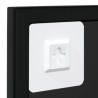 Miroirs muraux 6 pcs noir 100x60 cm métal 529778529778