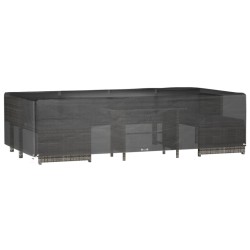 Housse de salon de jardin 12 œillets 315x160x75cm rectangulaire 529811529811