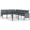 Ensemble à manger de jardin 2 pcs anthracite acier 529855529855