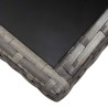 Table de jardin Gris 140x80x74 cm Résine tressée 529858529858