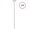 Piquets pour plantes de jardin 20 pcs vert foncé 61 cm acier 529862529862