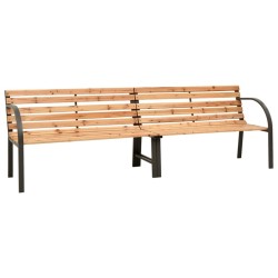 Banc double de jardin 225 cm Bois de sapin massif 529866529866