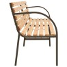 Banc double de jardin 225 cm Bois de sapin massif 529866529866