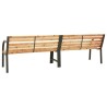 Banc double de jardin 225 cm Bois de sapin massif 529866529866