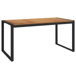 Table de jardin et pieds en forme de U 160x80x75 cm bois acacia 529870529870