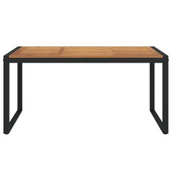 Table de jardin et pieds en forme de U 160x80x75 cm bois acacia 529870529870