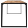 Table de jardin et pieds en forme de U 160x80x75 cm bois acacia 529870529870