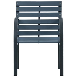 Chaises de jardin lot de 2 sapin massif acier enduit de poudre 529871529871
