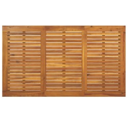 Table de jardin et pieds en forme de U 140x80x75 cm bois acacia 529872529872