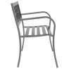 Banc de jardin Noir 120 cm Acier 529878529878