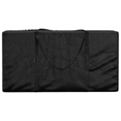 Sac de rangement pour coussins de jardin noir 150x75x75 cm PE 529882529882