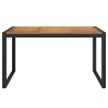 Table de jardin et pieds en forme de U 140x80x75 cm bois acacia 529884529884