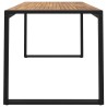 Table de jardin et pieds en forme de U 140x80x75 cm bois acacia 529884529884
