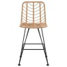 Tabourets de bar lot de 2 45x56x103,5cm Résine tressée et acier 529886529886