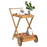 Chariot à thé 54x87x90 cm bois massif d'acacia 529889529889