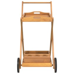 Chariot à thé 54x87x90 cm bois massif d'acacia 529889529889
