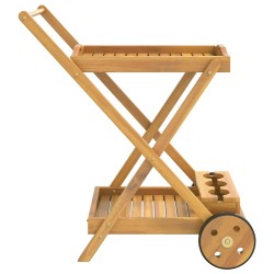 Chariot à thé 54x87x90 cm bois massif d'acacia 529889529889