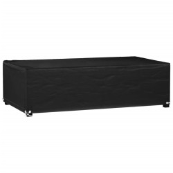 Housse de salon de jardin 8 œillets 125x70x35 cm rectangulaire 529914529914