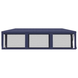 Tente de fête avec 8 parois latérales en maille Bleu 3x9 m PEHD 529920529920