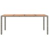 Table de jardin et dessus en bois Gris Résine tressée et acacia 529933529933