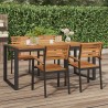 Table de jardin et pieds en forme de U 180x90x75 cm bois acacia 529940529940