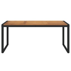 Table de jardin et pieds en forme de U 180x90x75 cm bois acacia 529940529940
