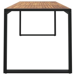 Table de jardin et pieds en forme de U 180x90x75 cm bois acacia 529940529940