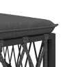 Salon de jardin avec coussins 5 pcs anthracite acier 529954529954