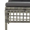 Salon de jardin 7 pcs avec coussins Gris Résine tressée 529974529974