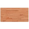 Dessus de table 100x50x1,5cm rectangulaire bois massif de hêtre 529983529983