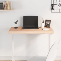 Dessus de table 100x50x4 cm rectangulaire bois massif de hêtre 529986529986