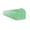 Serre avec cadre en acier vert 24 m² 12x2x2 m 529989529989